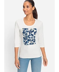 Olsen Women's Placement Print T-Shirt