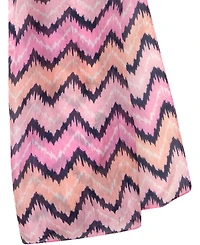 Olsen 100% Silk Chevron Print Scarf