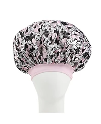 Disney Minnie Mouse All-Over Print Pink Satin Bonnet