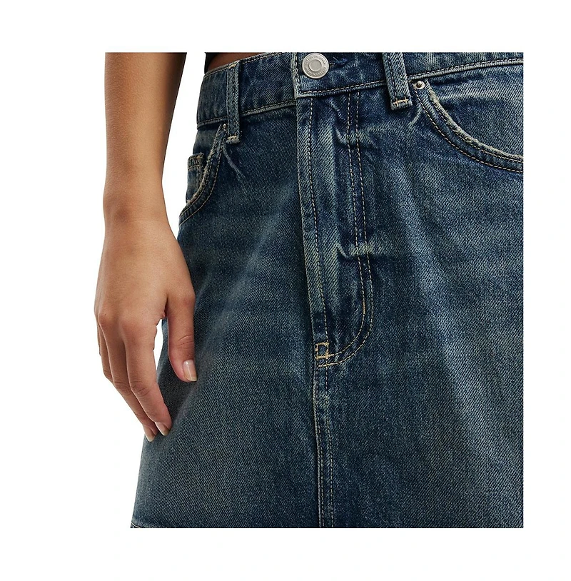 Cotton On Women's Original Denim Mini Skirt