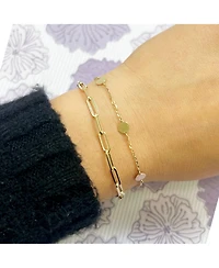 The Lovery Golden Disc Chain Bracelet 14K Gold