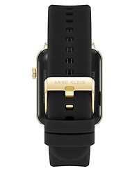 Anne Klein Women's Connect It Stellar Smartwatch with Gold-Tone Stainless Steel Mesh and Silicone Band
