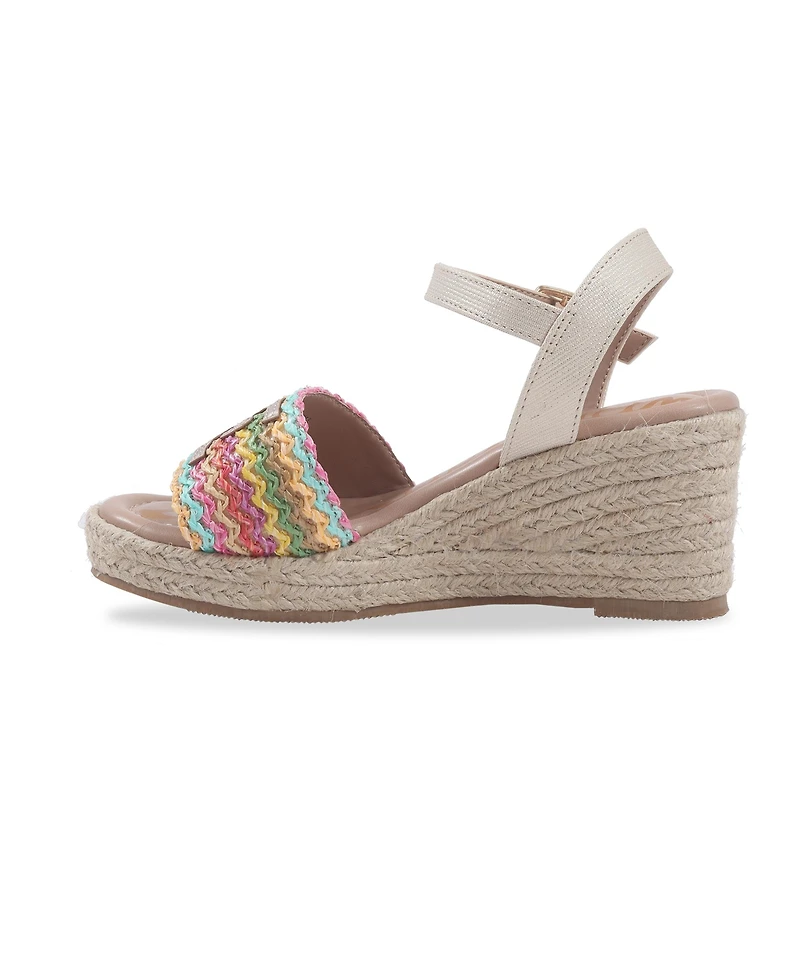 Sam Edelman Little and Big Girls Lucia Band Espadrille Wedge Sandals