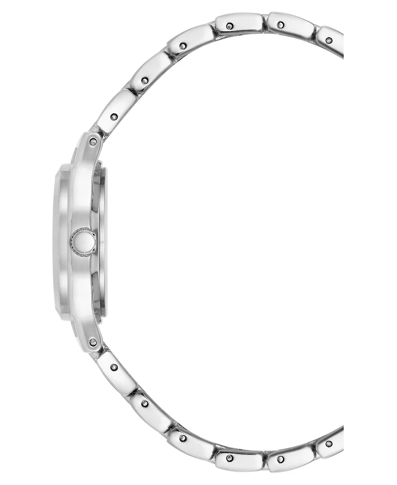 Anne Klein Women's Quartz Mint and Silver-Tone Metal Alloy Classic Easy to Read Dial Watch, 26mm
