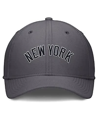 Nike Men's Gray New York Yankees Swoosh Performance Flex Hat