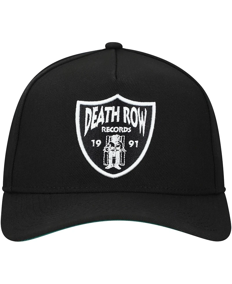 Lids Men's Black Death Row Records A-Frame Adjustable Hat