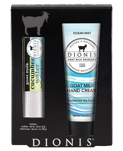 Dionis Goat Milk Cucumber Water Lip and Hand Cream Set