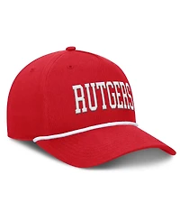 Fanatics Men's Scarlet Rutgers Scarlet Knights Foul Ball Rope Adjustable Hat