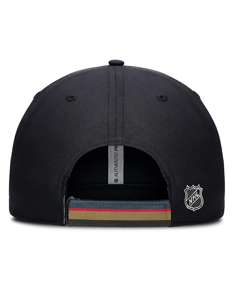 Fanatics Men's Gray/Black Vegas Golden Knights Authentic Pro Ripstop Adjustable Hat