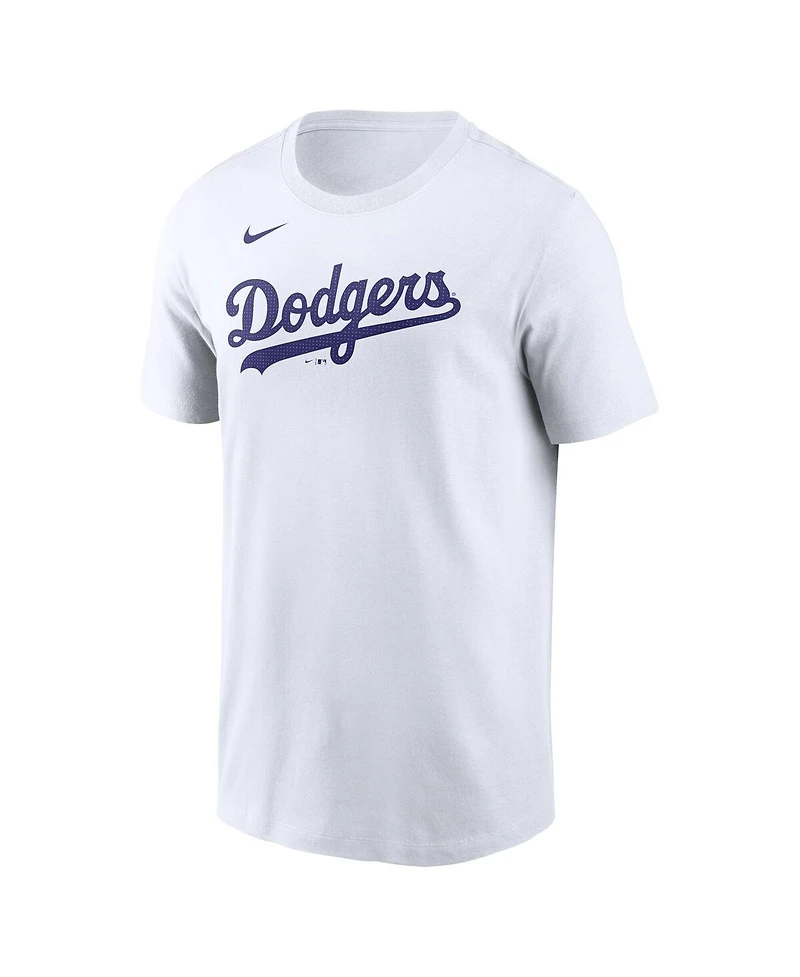 Nike Men's Shohei Ohtani White Los Angeles Dodgers 2024 Fuse Name Number T-Shirt