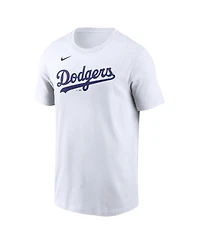 Nike Men's Shohei Ohtani White Los Angeles Dodgers 2024 Fuse Name Number T-Shirt