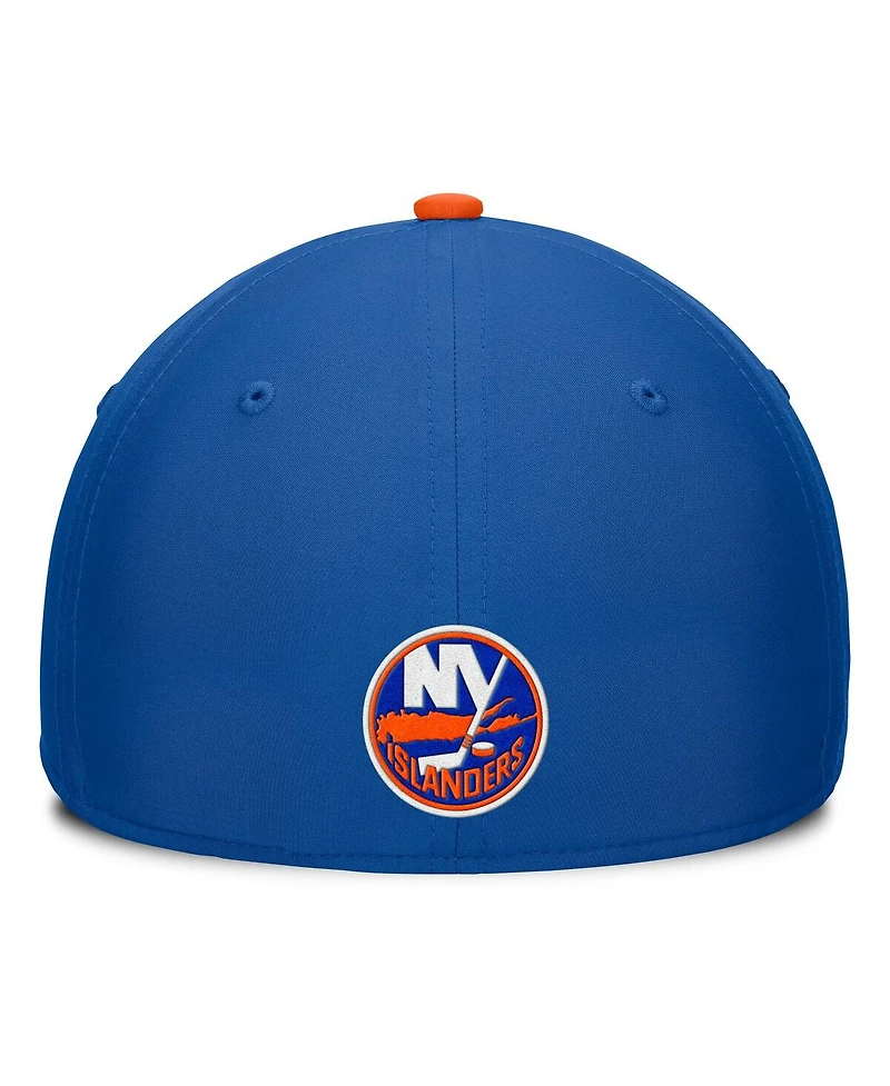Fanatics Men's Royal/Orange New York Islanders Authentic Pro Rink Team Code Flex Hat