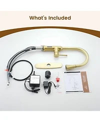 Casainc Smart Faucet Touchless Pull Down Sprayer Kitchen with Voice and Motion Control