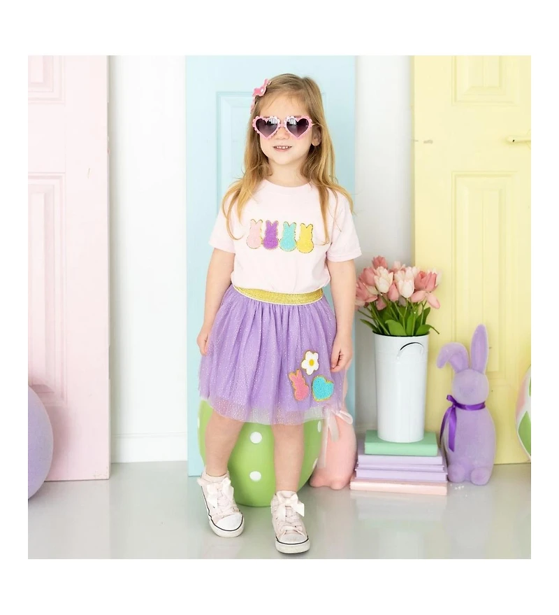 Sweet Wink Girls Pink Peeps Easter Clip Set