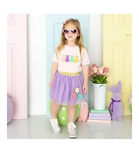 Sweet Wink Girls Pink Peeps Easter Clip Set