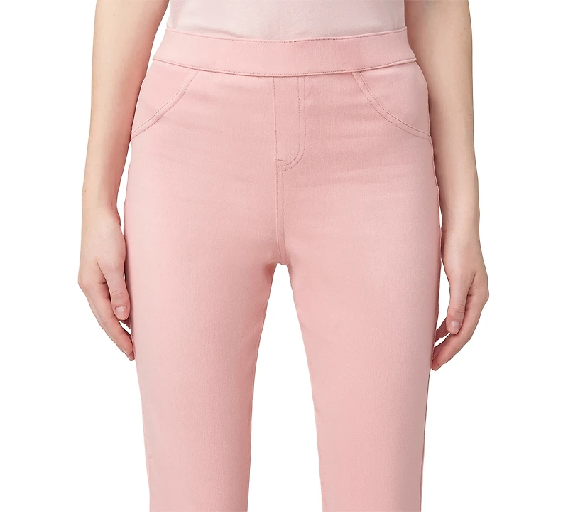 Hue Women's Mid-Rise Pull-On Denim Capri Leggings