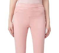 Hue Women's Mid-Rise Pull-On Denim Capri Leggings