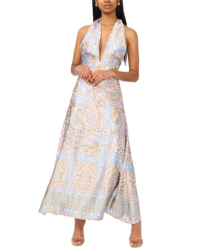 Parker Women's The Nia Printed V-Neck Maxi Dress