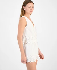And Now This Women's Eyelet Vest Top, Exclusively at Macy's