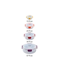 Joseph Joseph Nest Lock 8-Piece Round Food Storage Container Set