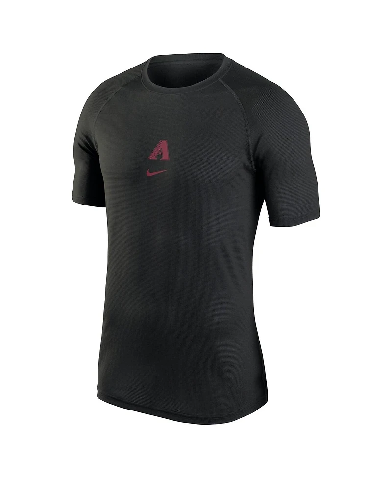 Nike Men's Black Arizona Diamondbacks Authentic Collection Performance Raglan T-Shirt