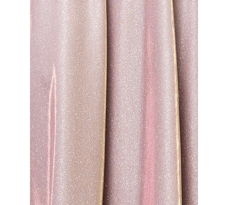 Betsy & Adam Women's Off-The-Shoulder Glitter Gown