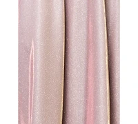 Betsy & Adam Women's Off-The-Shoulder Glitter Gown