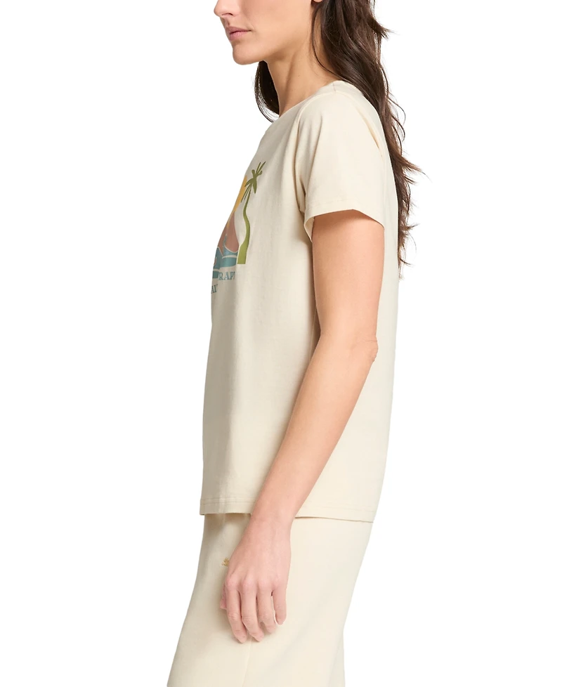 Puma Women's Cotton Wellness Graphic-Print Crewneck Tee