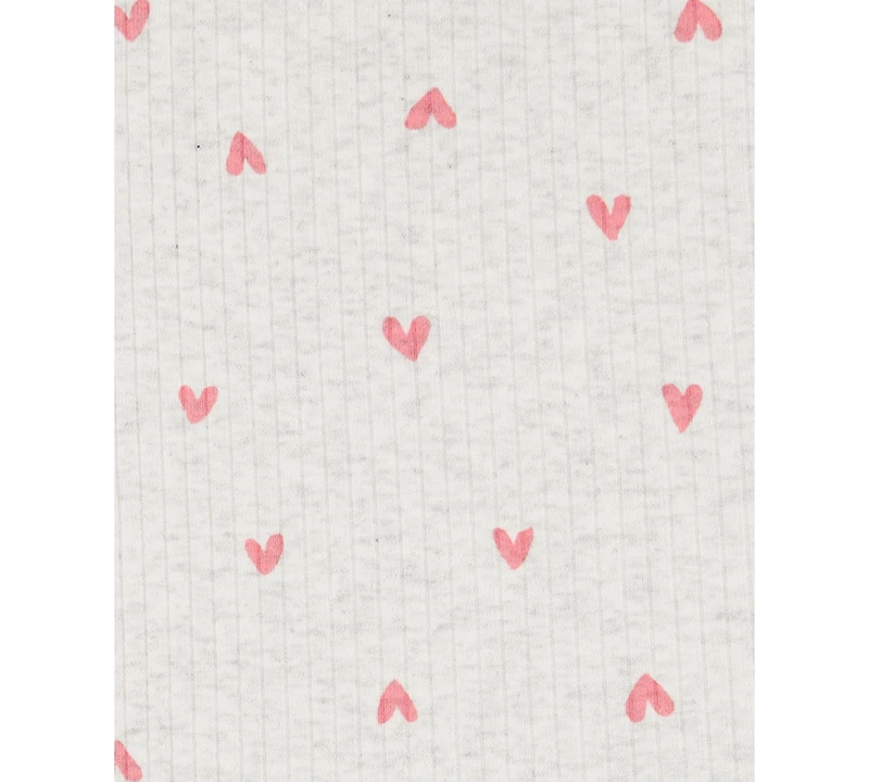 Carter's Baby Girls 2-Pc. Heart-Print Top & Shorts Set
