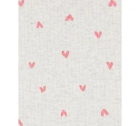 Carter's Baby Girls 2-Pc. Heart-Print Top & Shorts Set