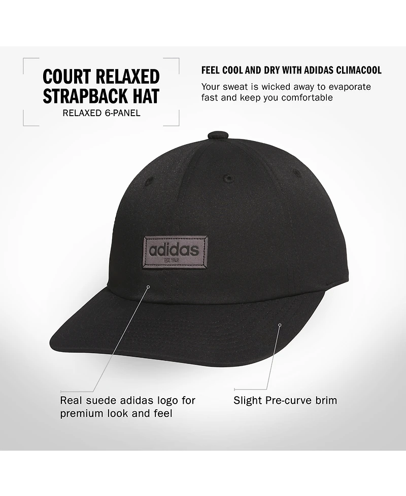 adidas Men's Court Relaxed Strapback Hat