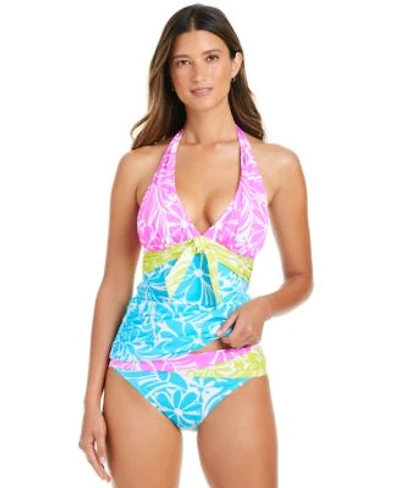 Bleu By Rod Beattie Womens Sock It To Me Tankini Top Sarong Hipster Bikini Bottoms