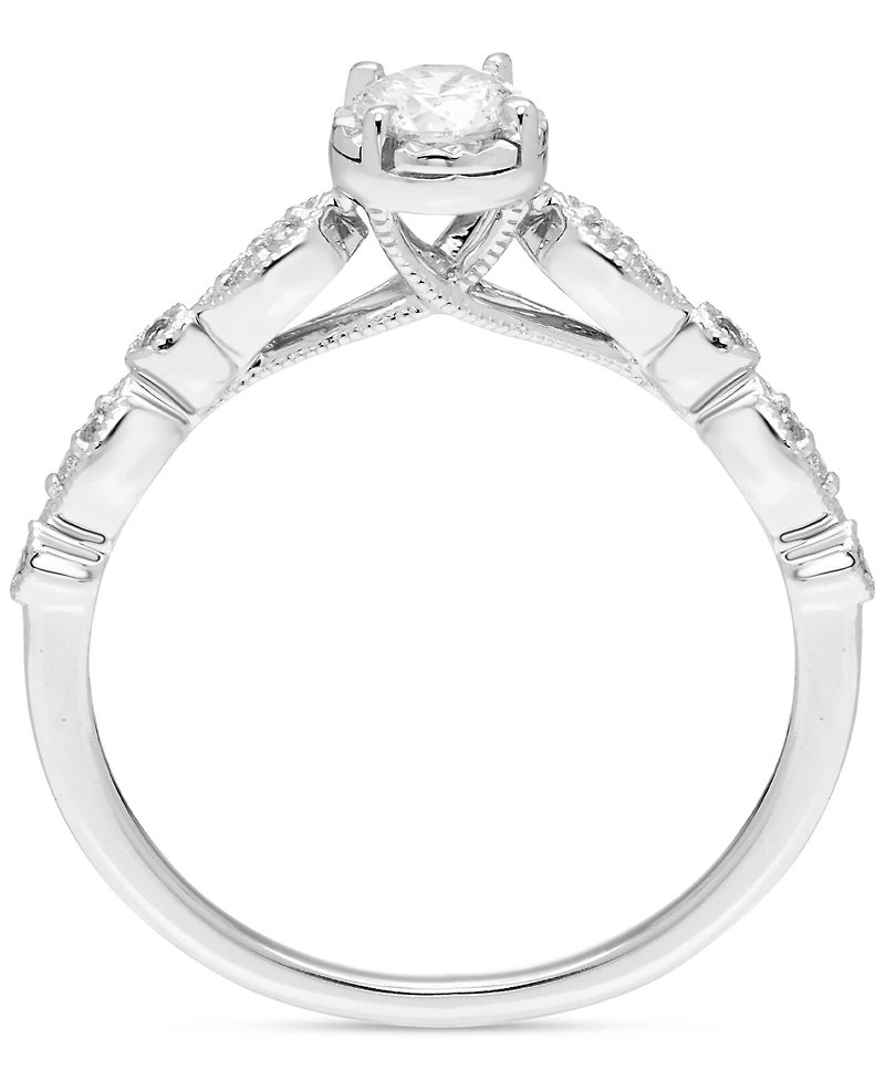 Diamond Engagement Ring (1/3 ct. t.w.) in 14k White Gold