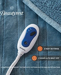 Beautyrest Microlight Electric Reversible Plush to Berber Throw, 60" x 70"