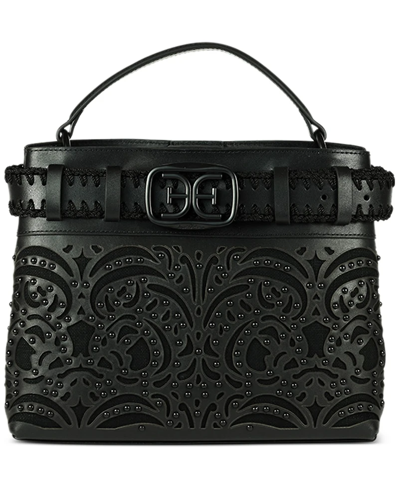 Sam Edelman Willette Floral Dyecut Leather Satchel