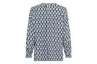 Olsen Women's Geo Print Tunic Shirt