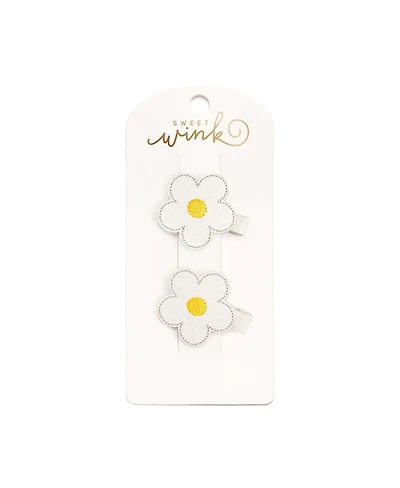 Sweet Wink Girls Daisy Flower Clip Set