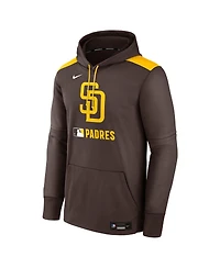 Nike Men's Brown San Diego Padres Authentic Collection Performance Pullover Hoodie