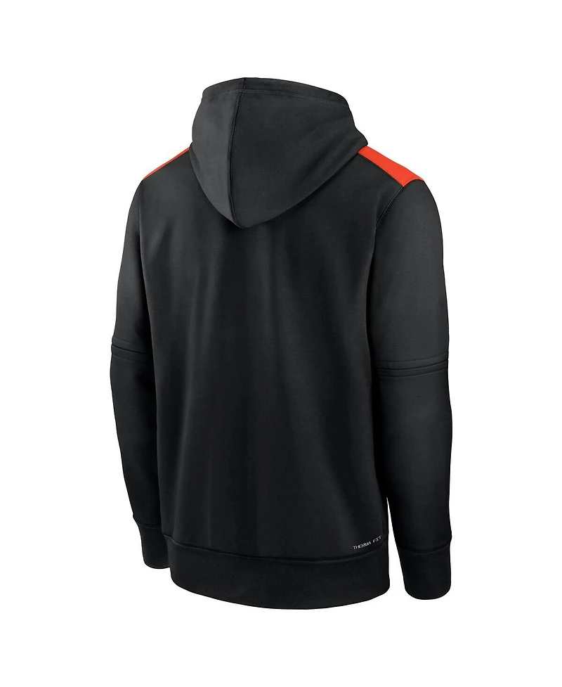 Nike Men's Black San Francisco Giants Authentic Collection Performance Pullover Hoodie