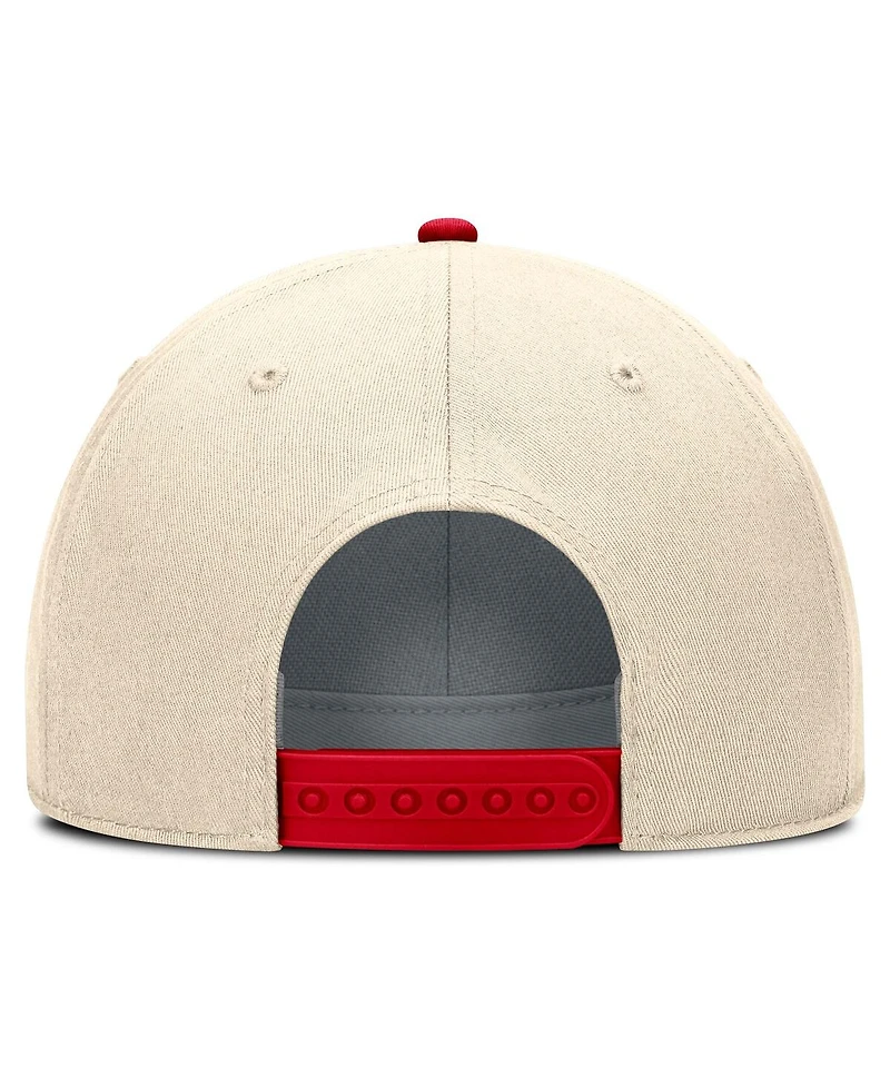 Nike Men's Natural Ohio State Buckeyes Primetime Rise Adjustable Hat