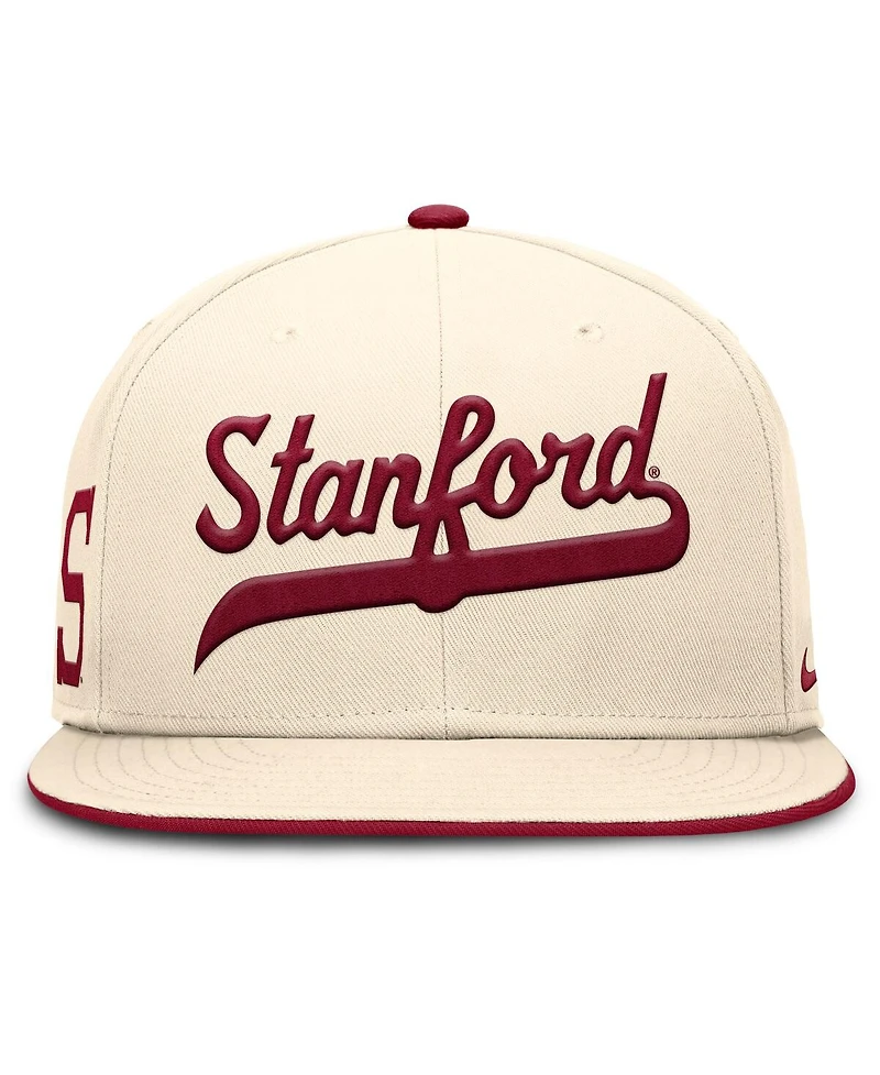 Nike Men's Natural Stanford Cardinal Primetime True Performance Fitted Hat