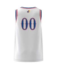 Adidas Men's 00 White Kansas Jayhawks Swingman Jersey