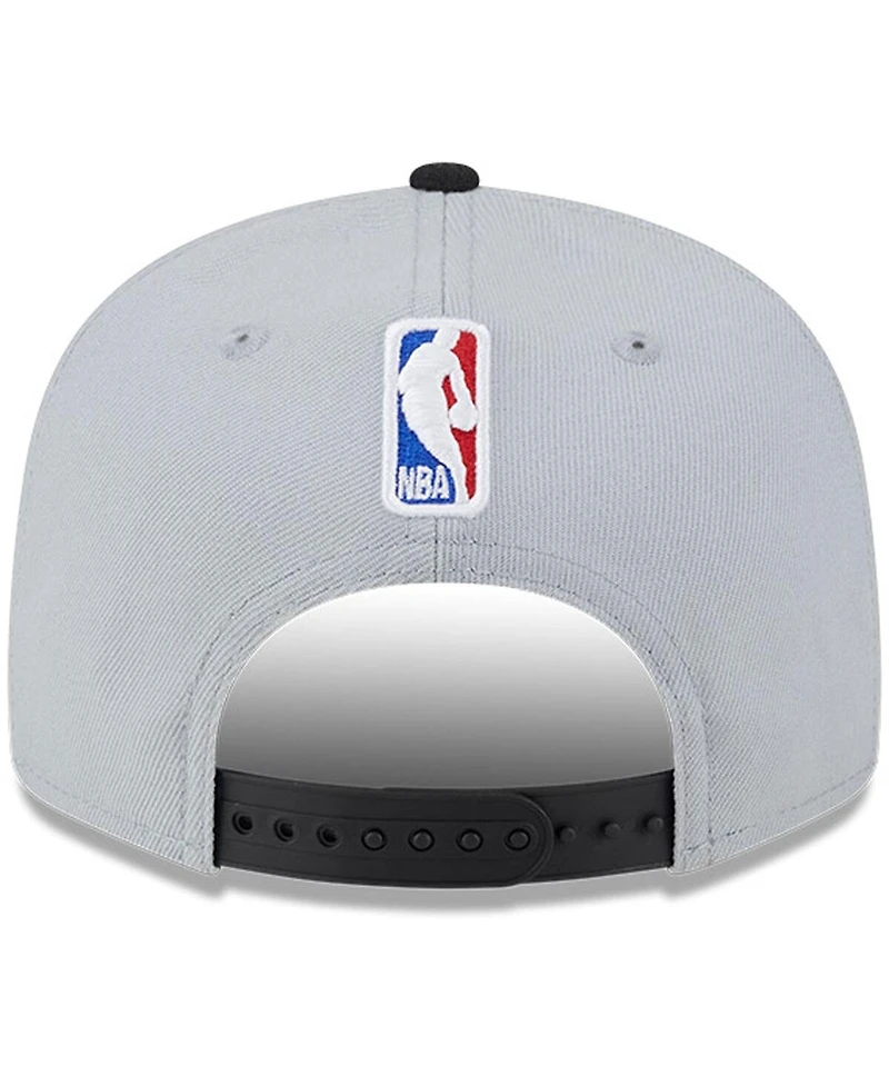New Era Men's Gray/Black Utah Jazz Tip-Off Two-Tone 9FIFTY Snapback Hat