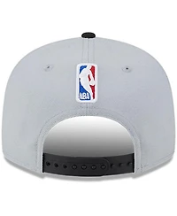 New Era Men's Gray/Black Utah Jazz Tip-Off Two-Tone 9FIFTY Snapback Hat