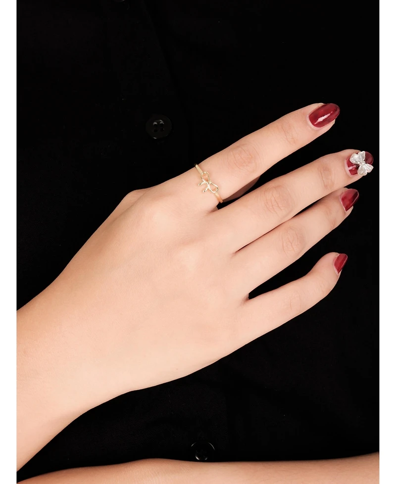 Devata Bow Ring 14K Gold, approx. grams