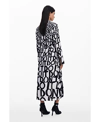 Desigual Women's Lettering midi dress