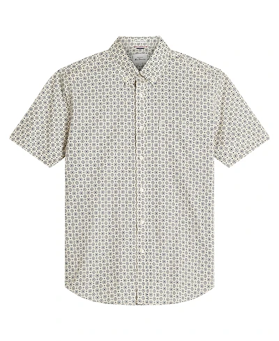 Ben Sherman Men's Block Geo Print Short Sleeve Shirt