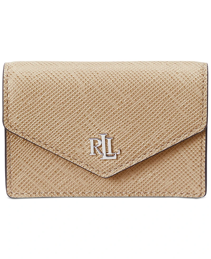 Lauren Ralph Lauren Textured Leather Small Flap Card Case