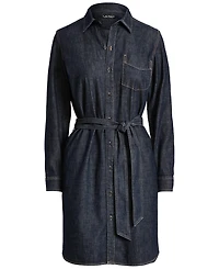 Lauren Ralph Belted Denim Shirtdress