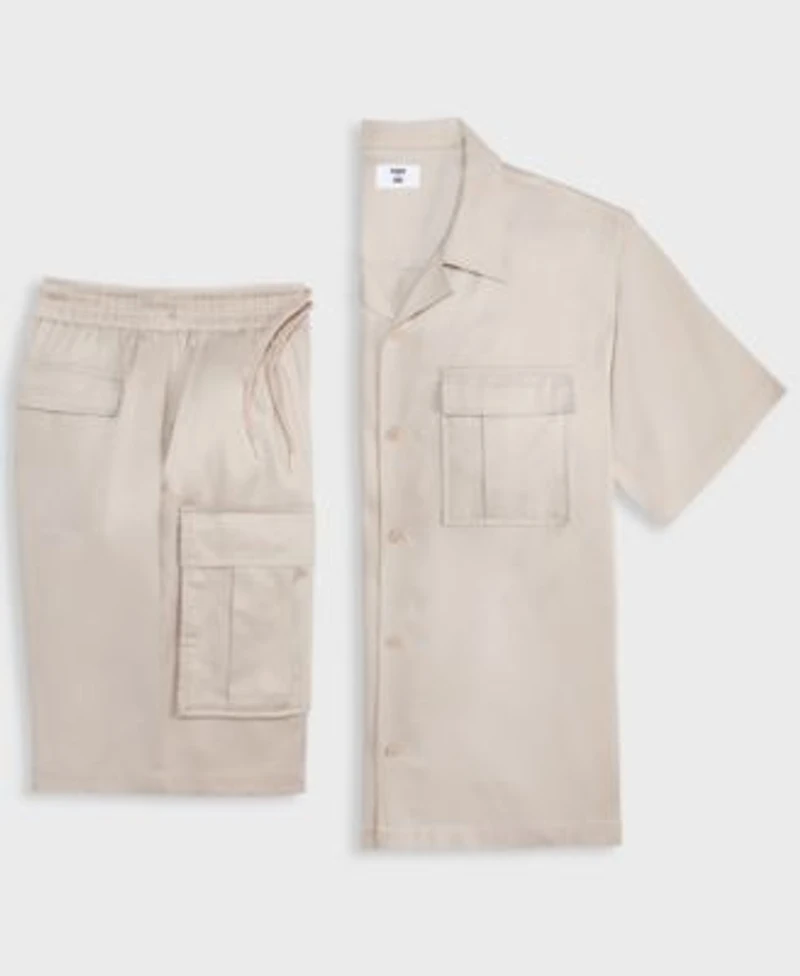 Mode Of One Mens Palm Reverse Button Up Shirt Shorts Exclusively At Macys